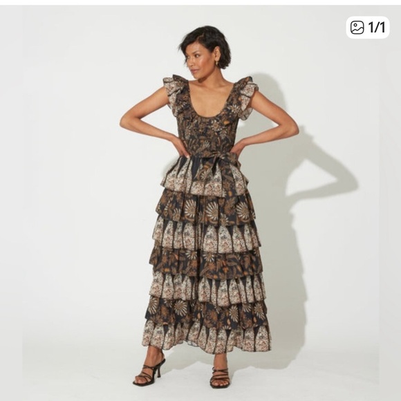 Cleobella Black Athena Maxi Dress